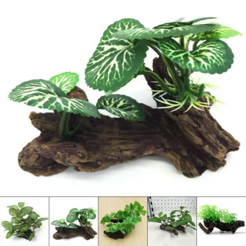 Aquarium Planted Wood - Plastik Yapay Kaplumbağa Ağacı Gövde Driftwood