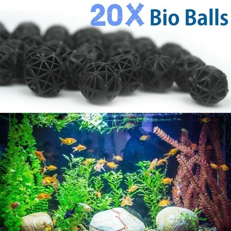 Planted Aquarium Fertilizer - 20 adet 16mm akvaryum filtresi biyo