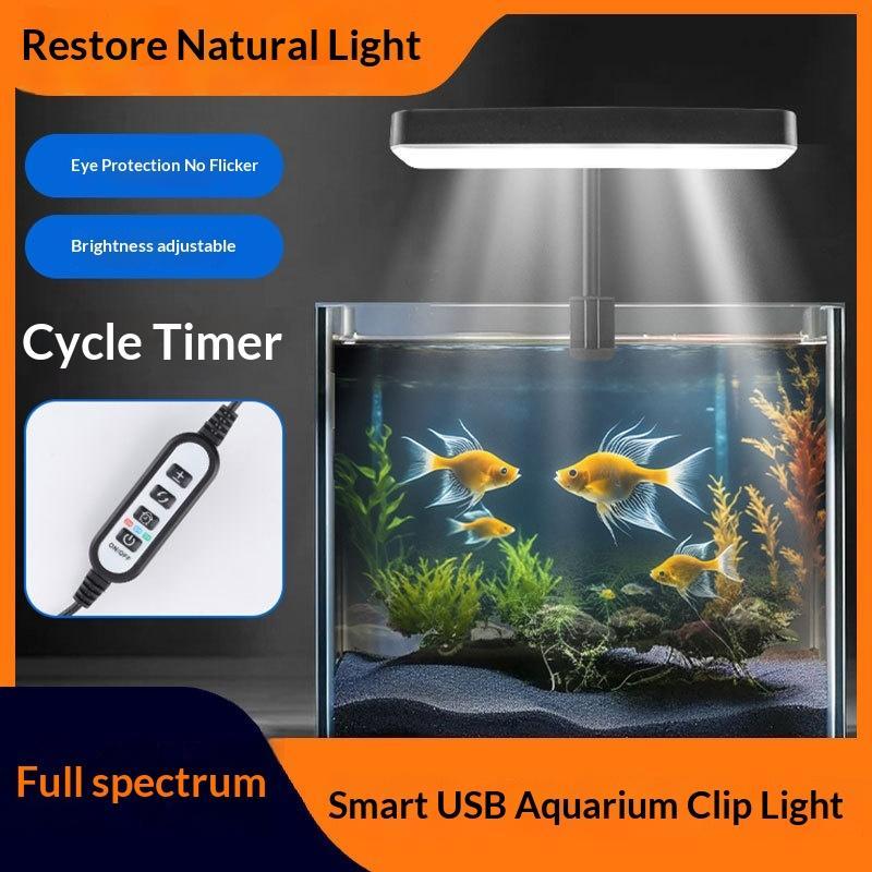 Aquarium Planted Plants - Tam Spektrumlu LED Akvaryum Lambası 360
