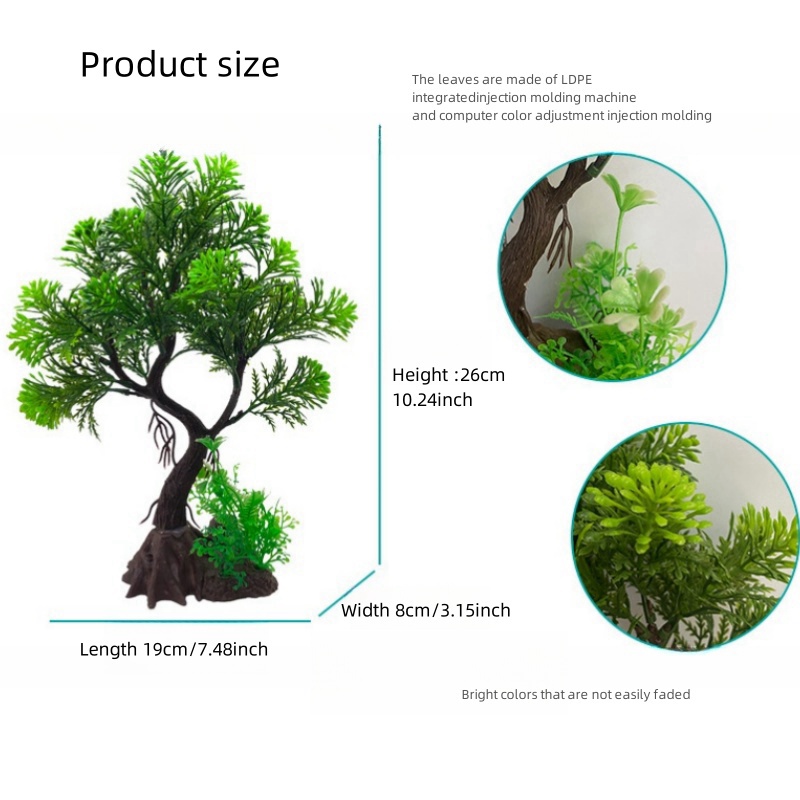 Balık tankı DIY yapay akvaryum - Aquarium Planted Wood incelemesi ve fiyatı