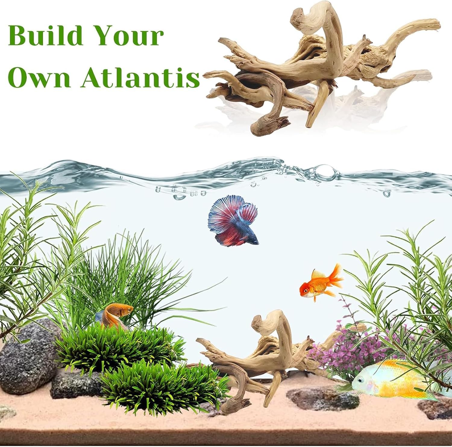 1 adet 20-25CM doğal dalgaları - Aquarium Planted Wood incelemesi ve fiyatı