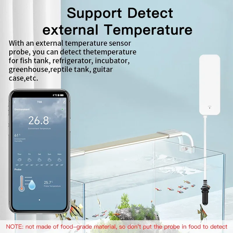 Tuya WiFi Sıcaklık Nem Sensörü - Aquarium Planted Plants incelemesi ve fiyatı