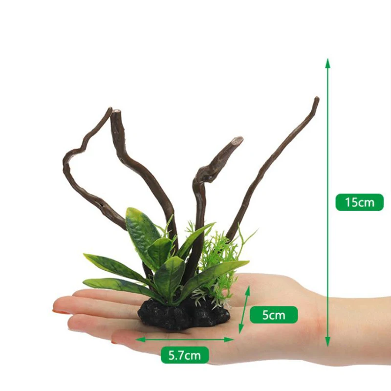 Simüle balık akvaryumu süsleme - Aquarium Planted Wood incelemesi ve fiyatı