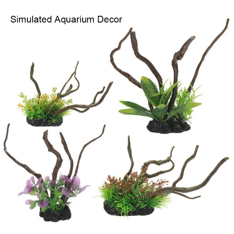 Simüle balık akvaryumu süsleme - Aquarium Planted Wood incelemesi ve fiyatı