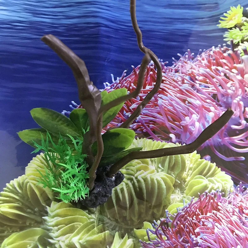 Simüle balık akvaryumu süsleme - Aquarium Planted Wood incelemesi ve fiyatı