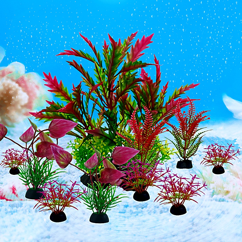10PC Balık Tankı DIY Yapay Akv - Aquarium Plant Design incelemesi ve fiyatı